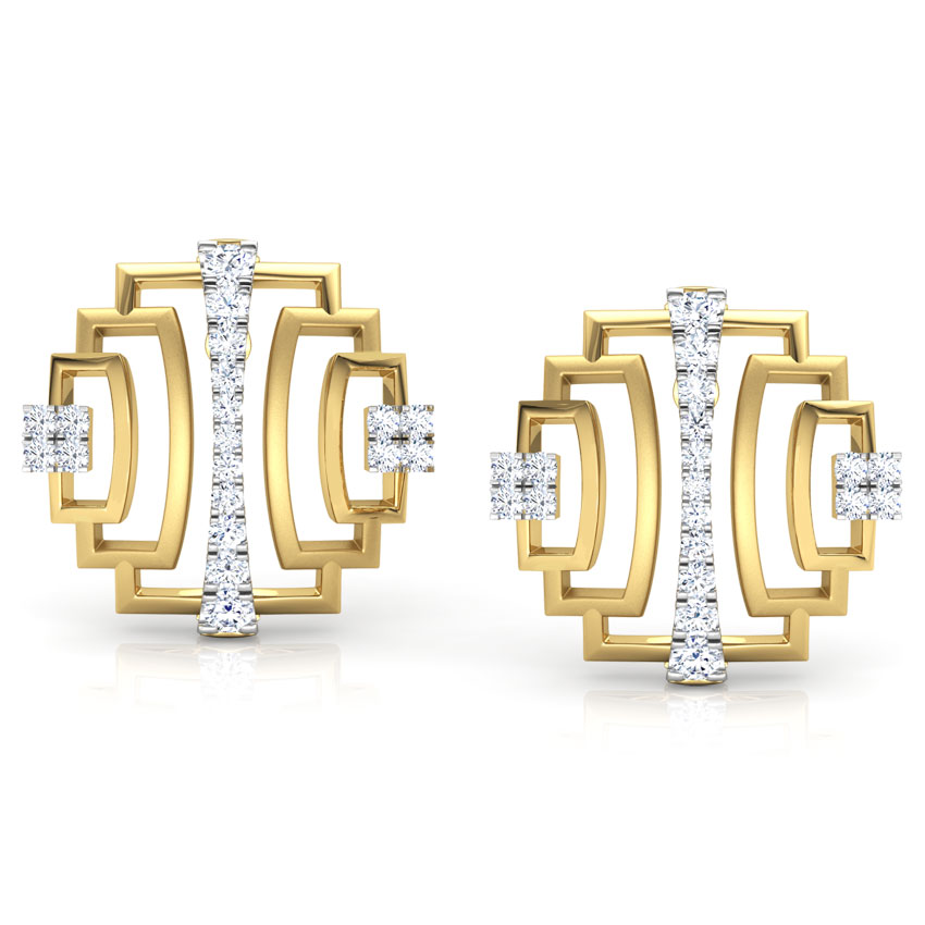 Liberty Ziggurat Stud Earrings