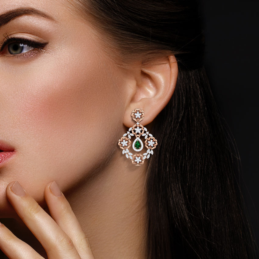 Festoon Gemstone Drop Earrings Festoon Gemstone Drop Earrings