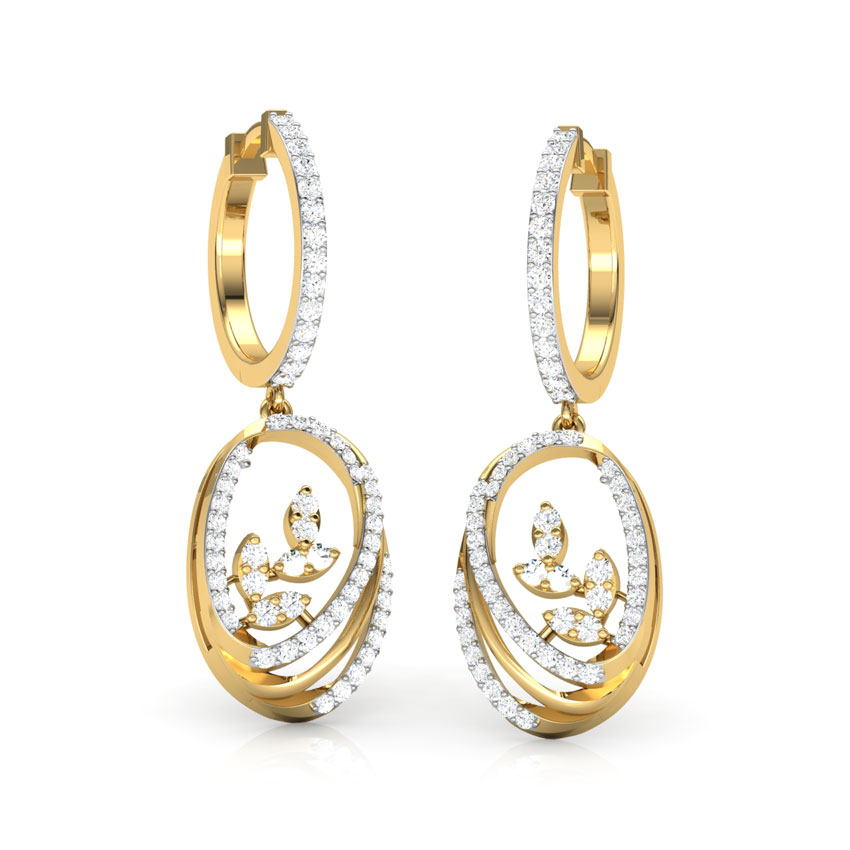 Ovate Entwine Drop Earrings