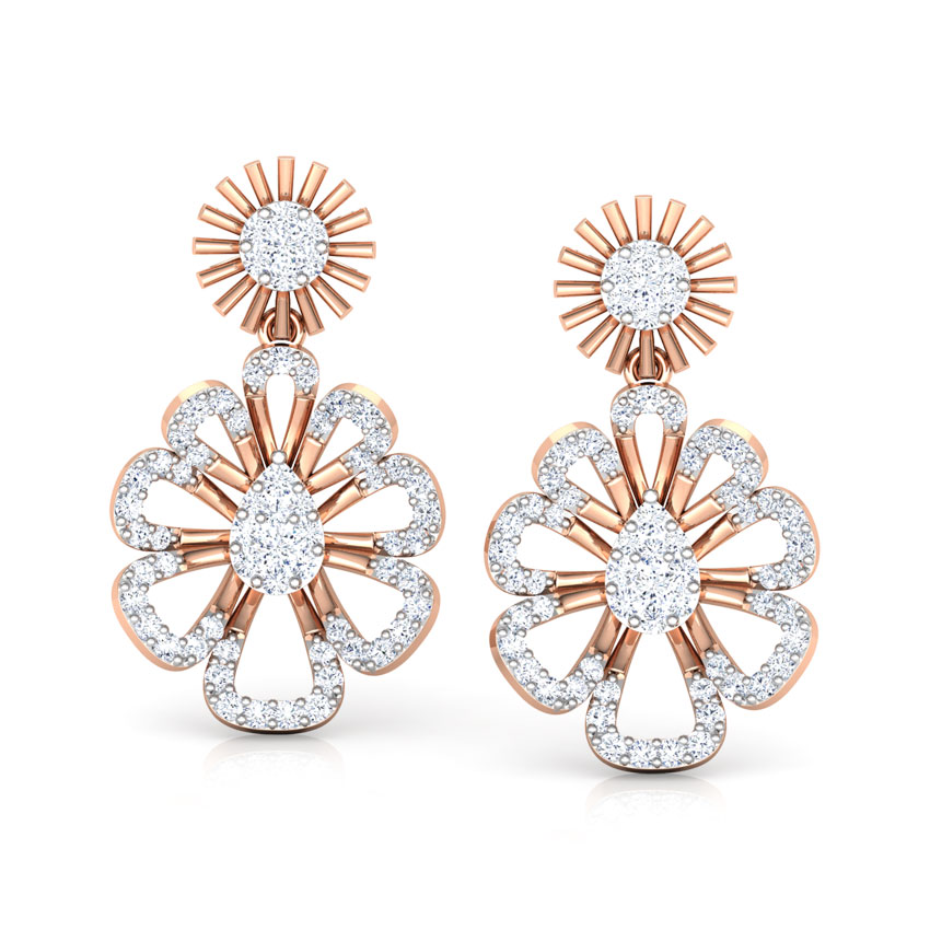Cosmos Floret Drop Earrings