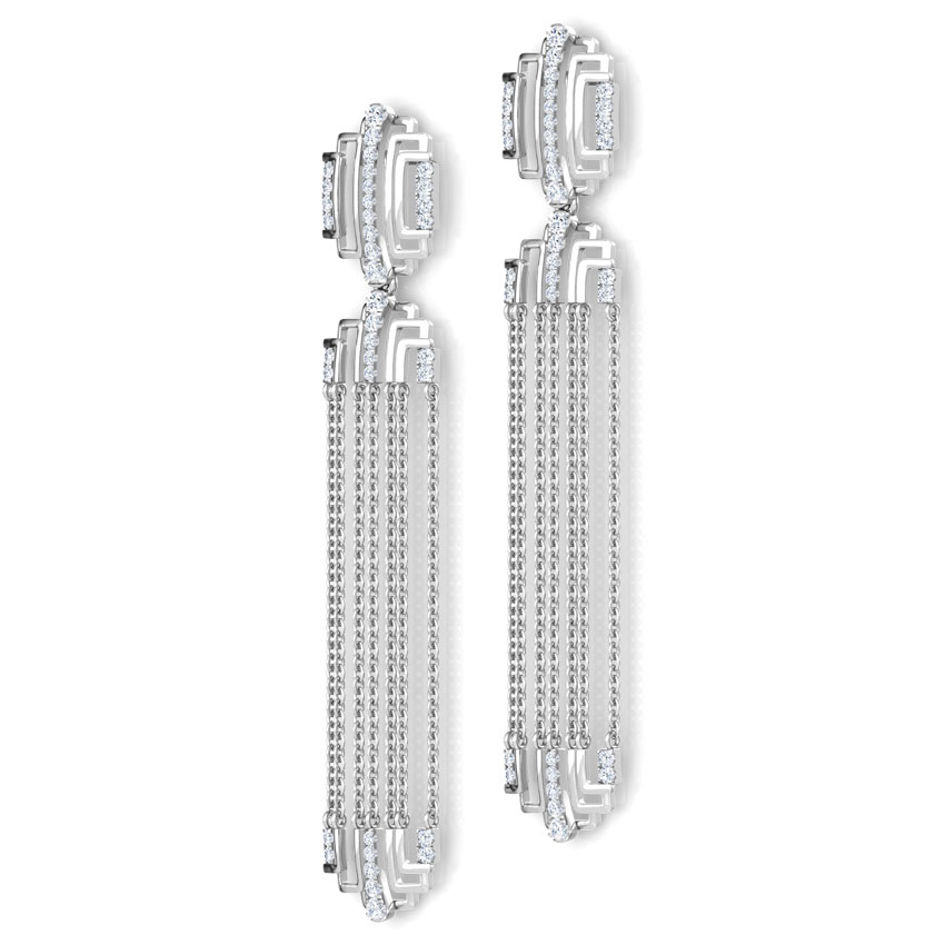 Liberty Linear Diamond Drop Earrings Liberty Linear Diamond Drop Earrings
