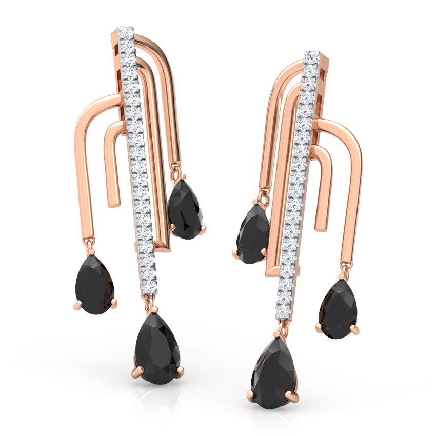 Liberty Curvilinear Gemstone Drop Earrings