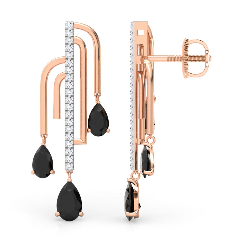 Liberty Curvilinear Gemstone Drop Earrings