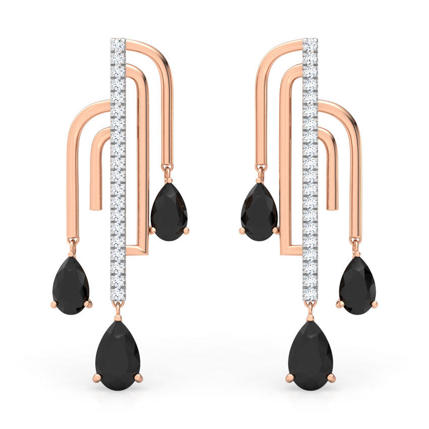 Liberty Curvilinear Gemstone Drop Earrings