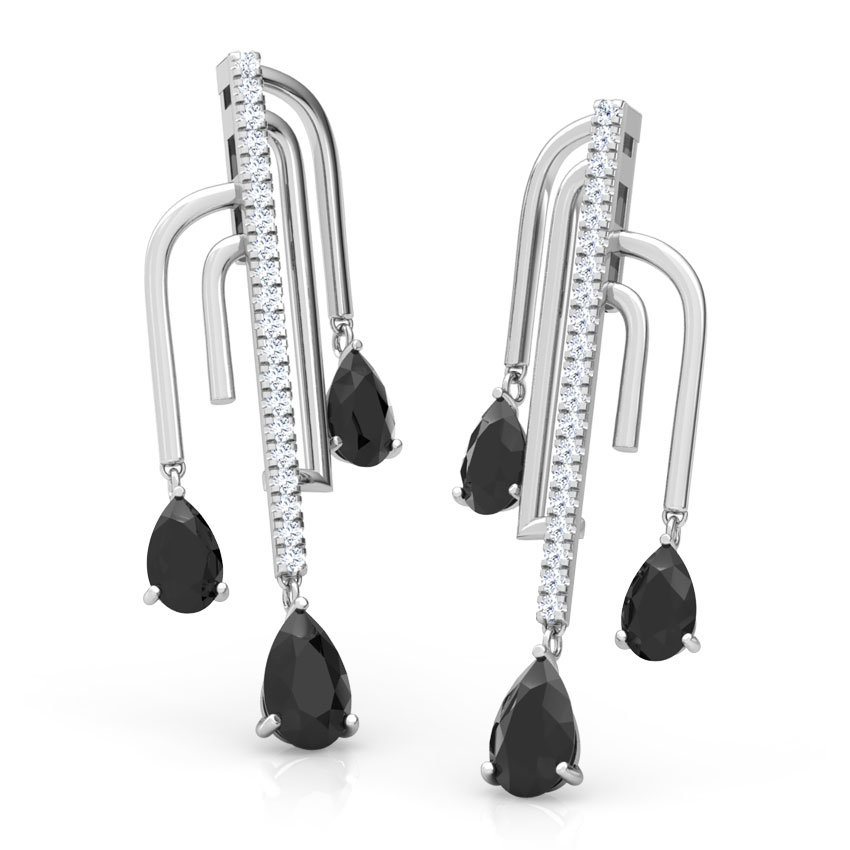 Liberty Curvilinear Gemstone Drop Earrings Liberty Curvilinear Gemstone Drop Earrings