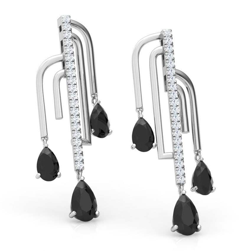 Liberty Curvilinear Gemstone Drop Earrings Liberty Curvilinear Gemstone Drop Earrings