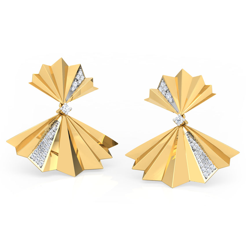 Empress Fan Drop Earrings
