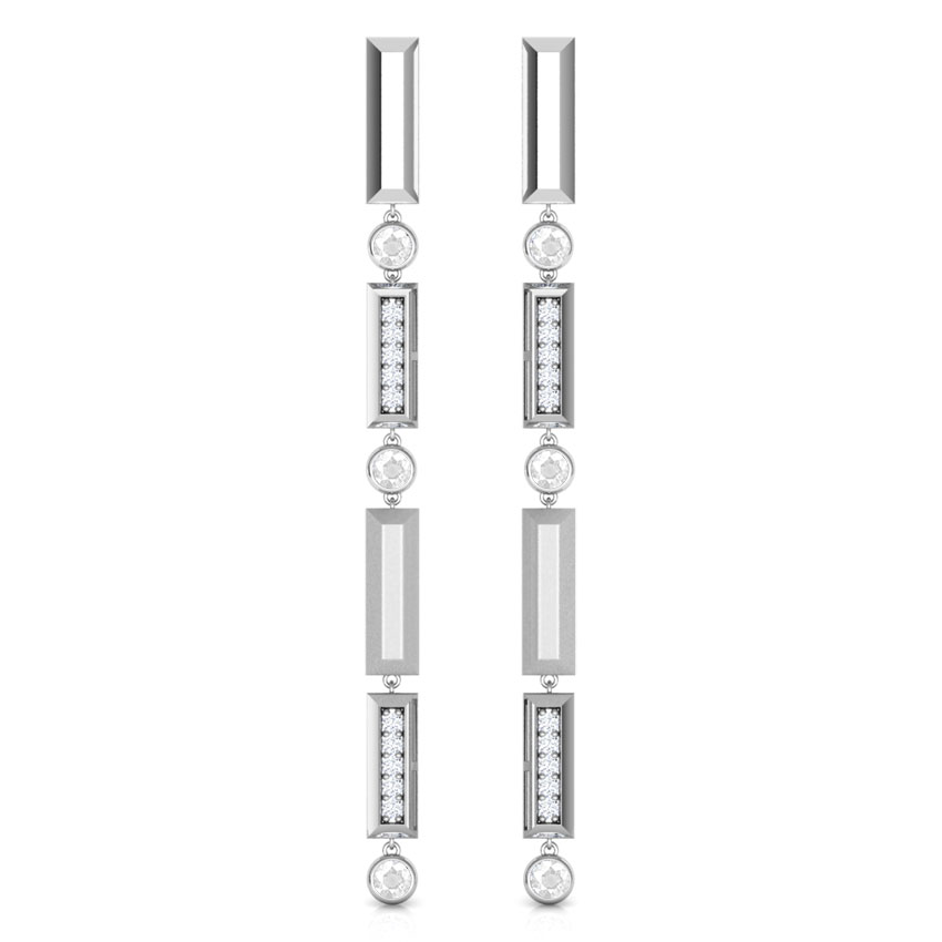 Shanti Linear Gemstone Drop Earrings Shanti Linear Gemstone Drop Earrings