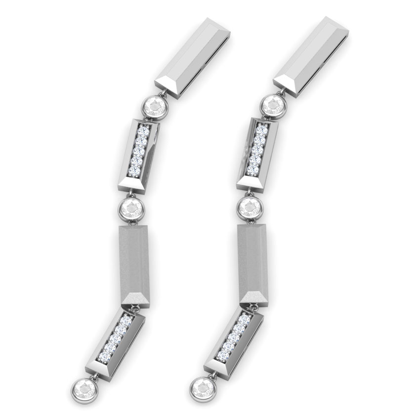 Shanti Linear Gemstone Drop Earrings Shanti Linear Gemstone Drop Earrings