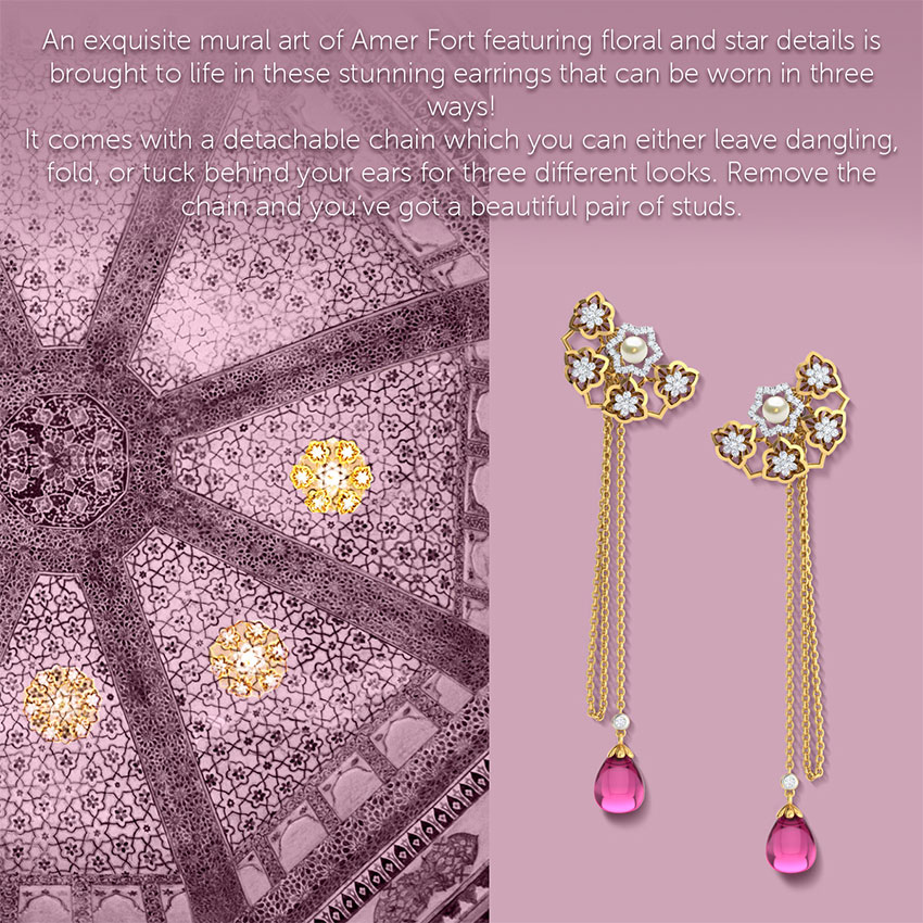 Amer Fresco Gemstone Drop Earrings