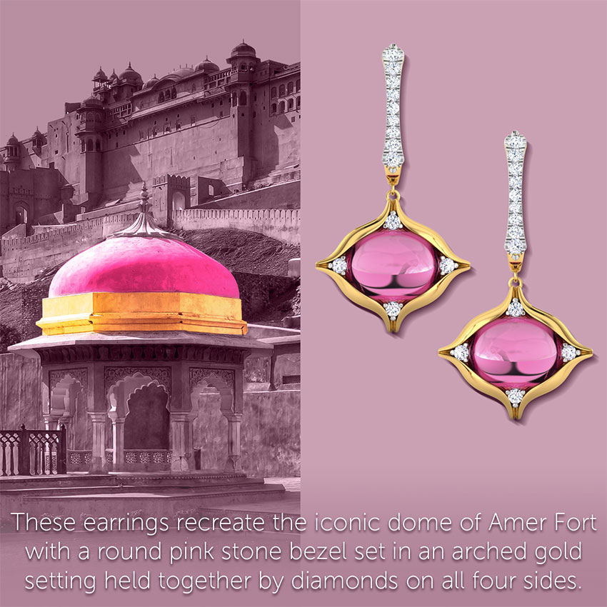 Amer Gemstone Drop Earrings