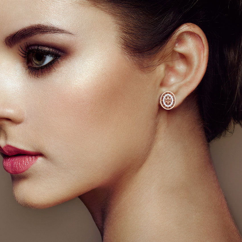 Bhavan Circular Diamond Stud Earrings Bhavan Circular Diamond Stud Earrings