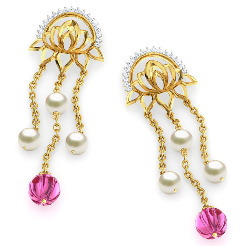 Rambagh Pond Gemstone Drop Earrings Rambagh Pond Gemstone Drop Earrings