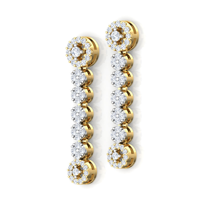 Encircle Diamond Drop Earrings