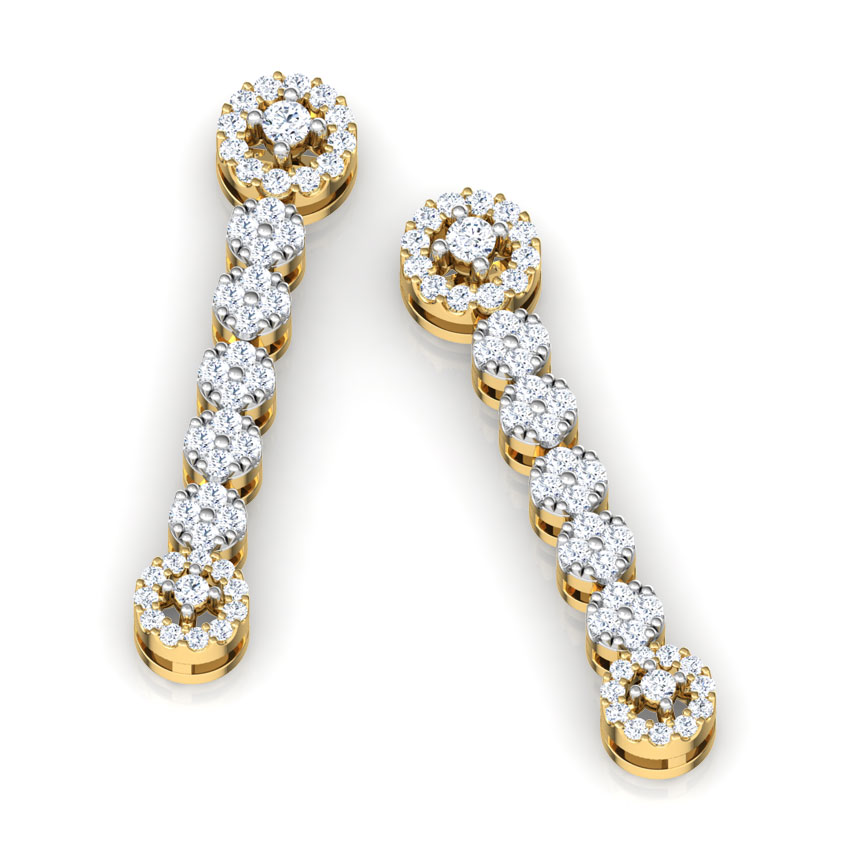 Encircle Diamond Drop Earrings
