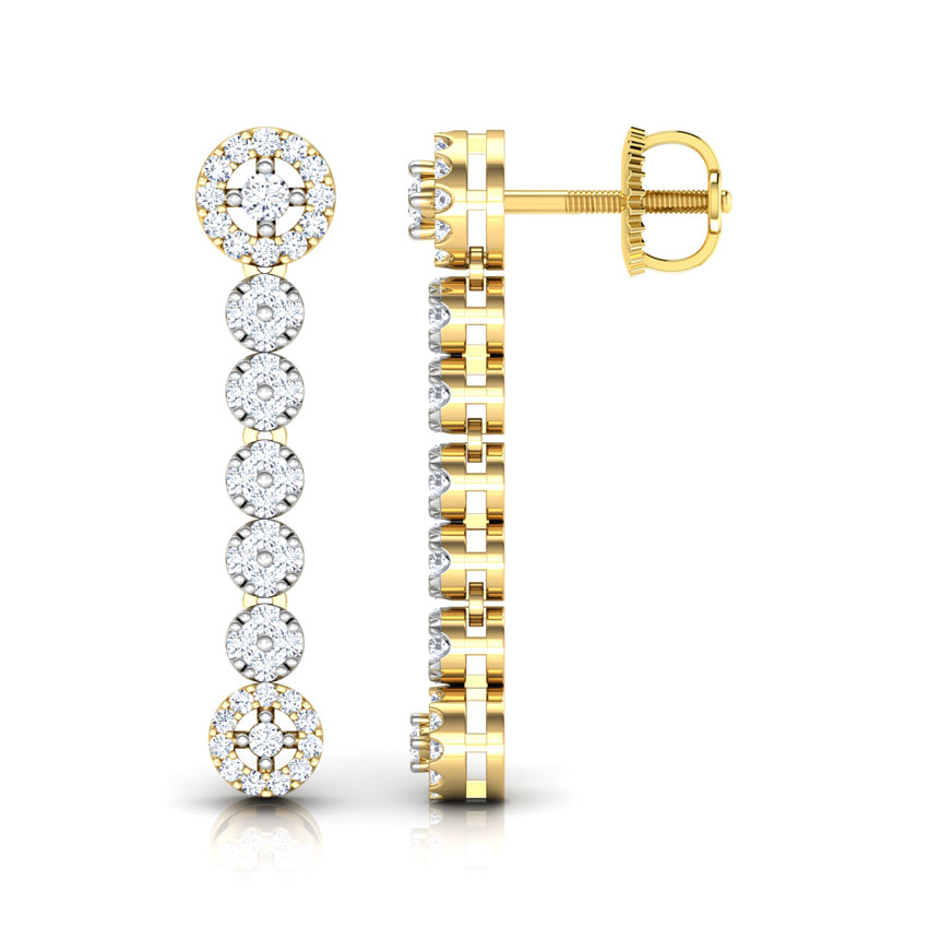 Encircle Diamond Drop Earrings
