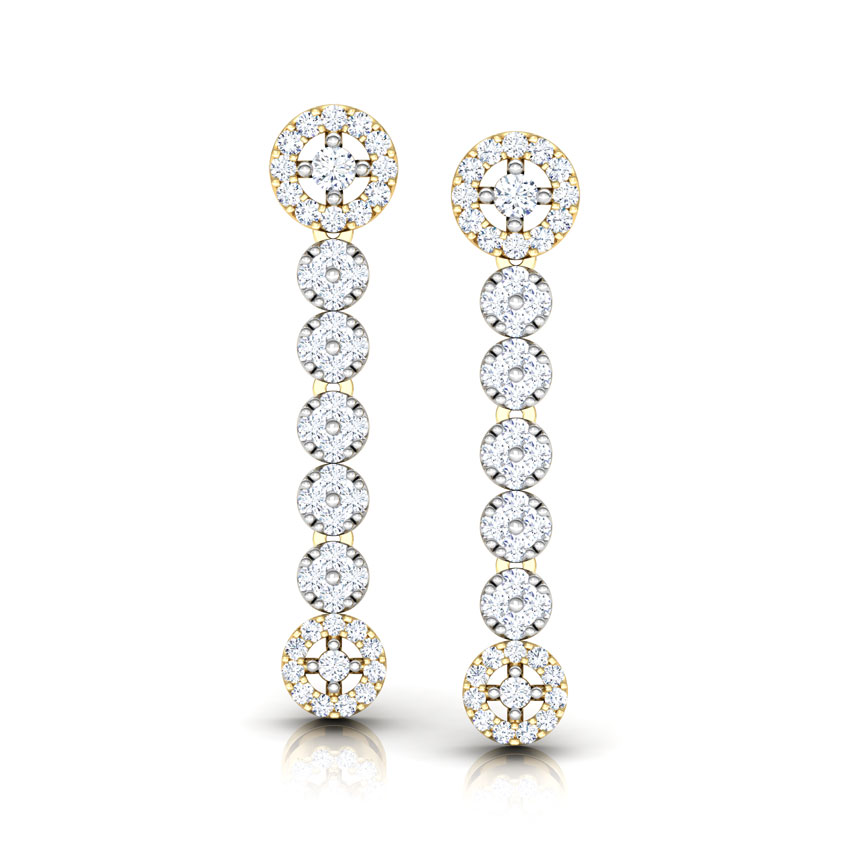 Encircle Diamond Drop Earrings