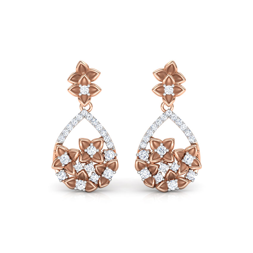 Freesia Floral Drop Earrings