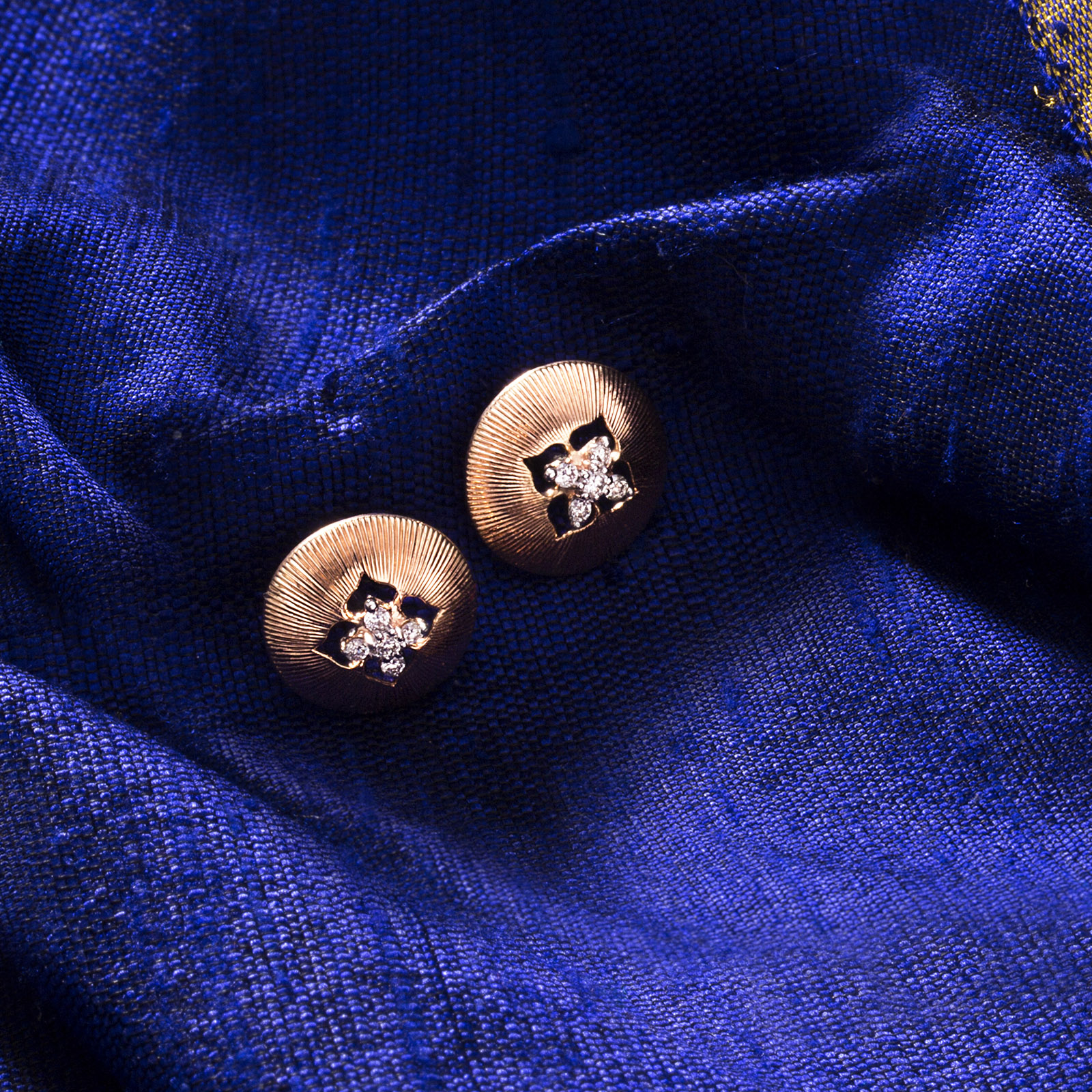 Frasera Brocade Diamond Stud Earrings Frasera Brocade Diamond Stud Earrings