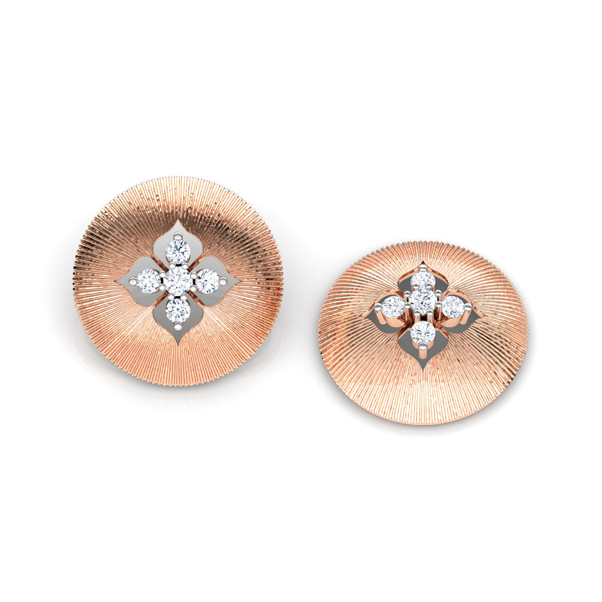 Frasera Brocade Diamond Stud Earrings Frasera Brocade Diamond Stud Earrings