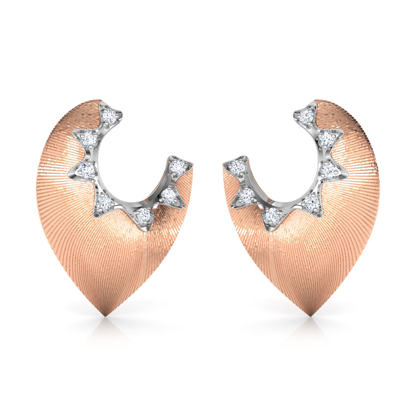 Contour Petal Stud Earrings