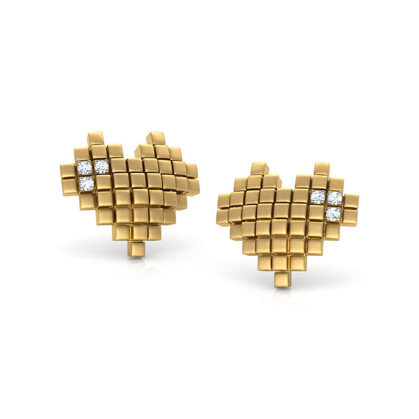 You Captured My Heart Stud Earrings