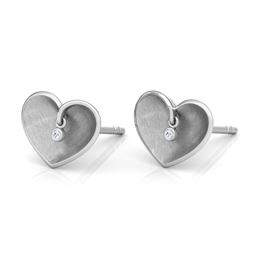 Enfold Heart Stud Earrings