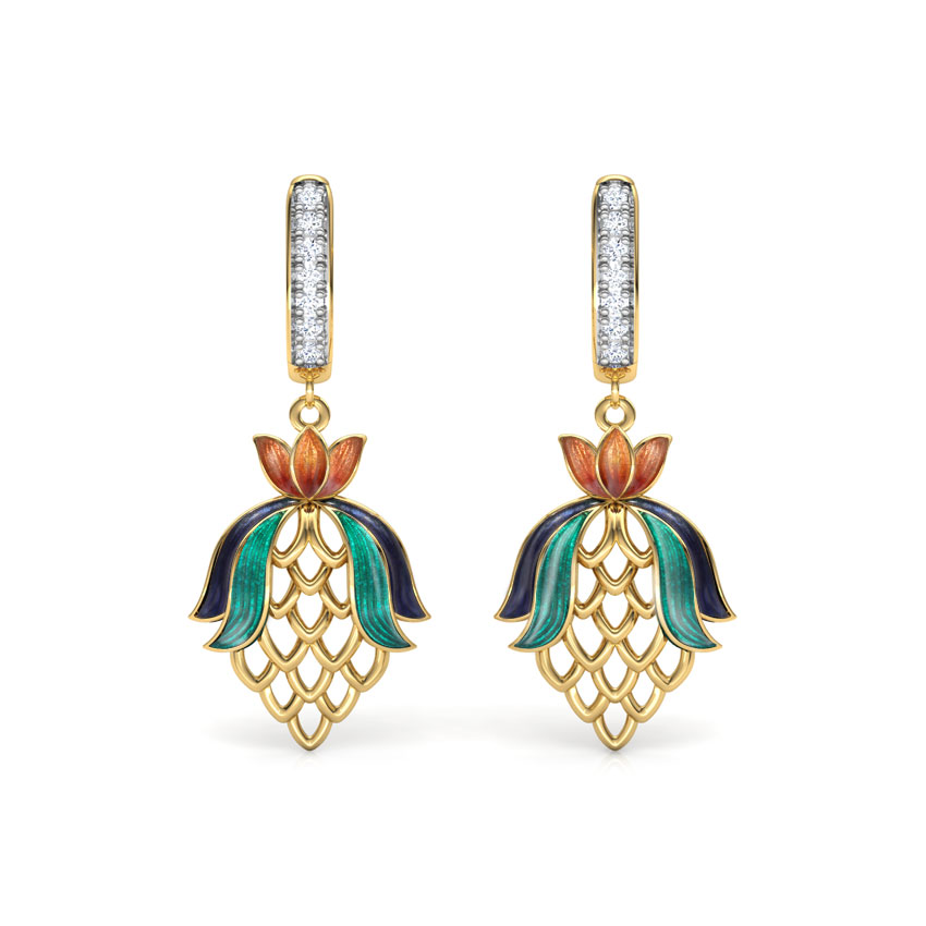 Alina Tulip Diamond Drop Earrings Alina Tulip Diamond Drop Earrings