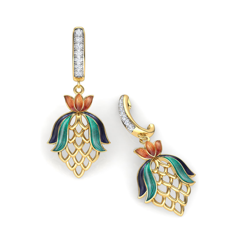 Alina Tulip Diamond Drop Earrings Alina Tulip Diamond Drop Earrings