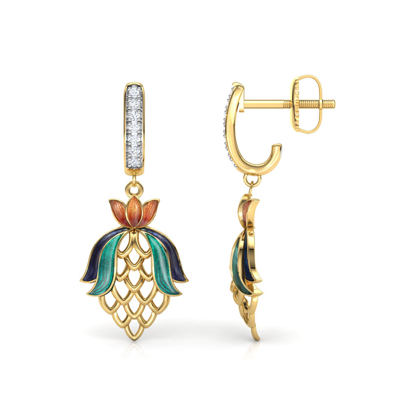 Alina Tulip Diamond Drop Earrings Alina Tulip Diamond Drop Earrings
