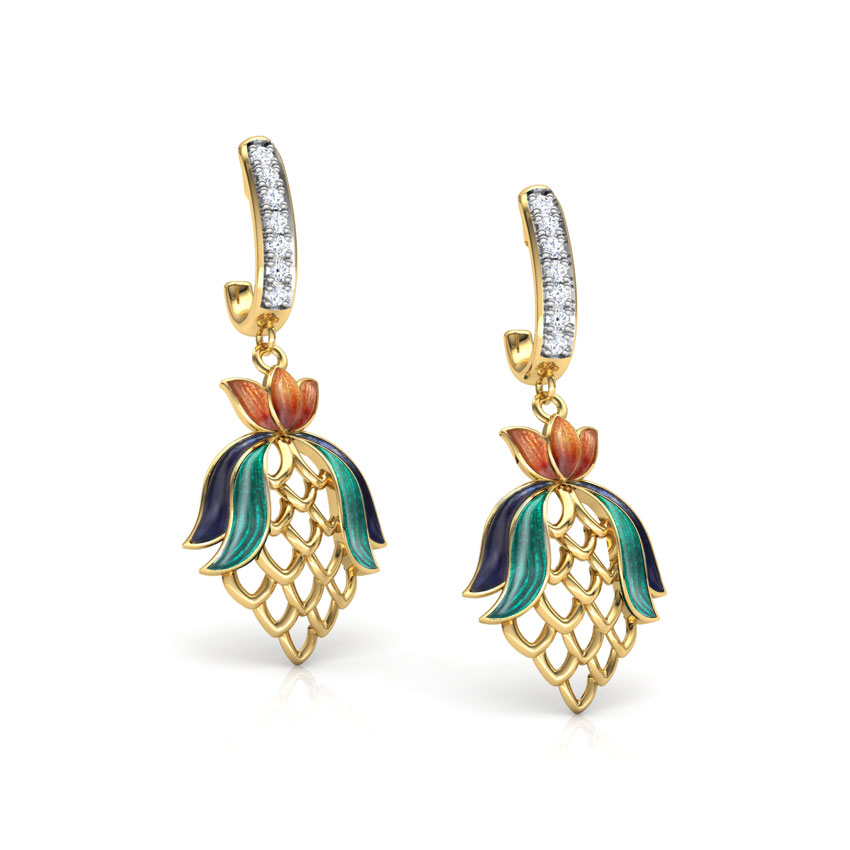 Alina Tulip Diamond Drop Earrings Alina Tulip Diamond Drop Earrings