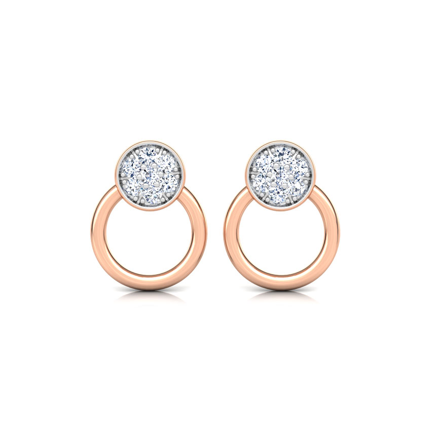 Circlet Diamond Stud Earrings Circlet Diamond Stud Earrings