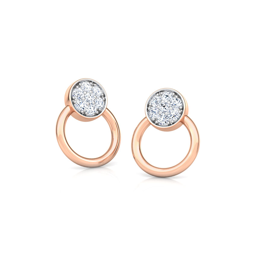 Circlet Diamond Stud Earrings Circlet Diamond Stud Earrings