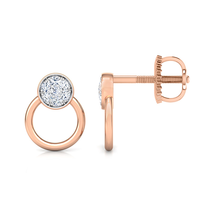 Circlet Diamond Stud Earrings Circlet Diamond Stud Earrings