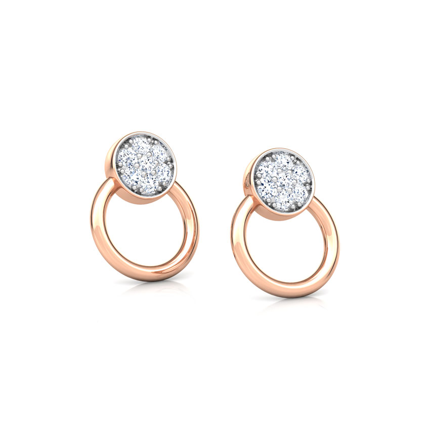 Circlet Diamond Stud Earrings Circlet Diamond Stud Earrings