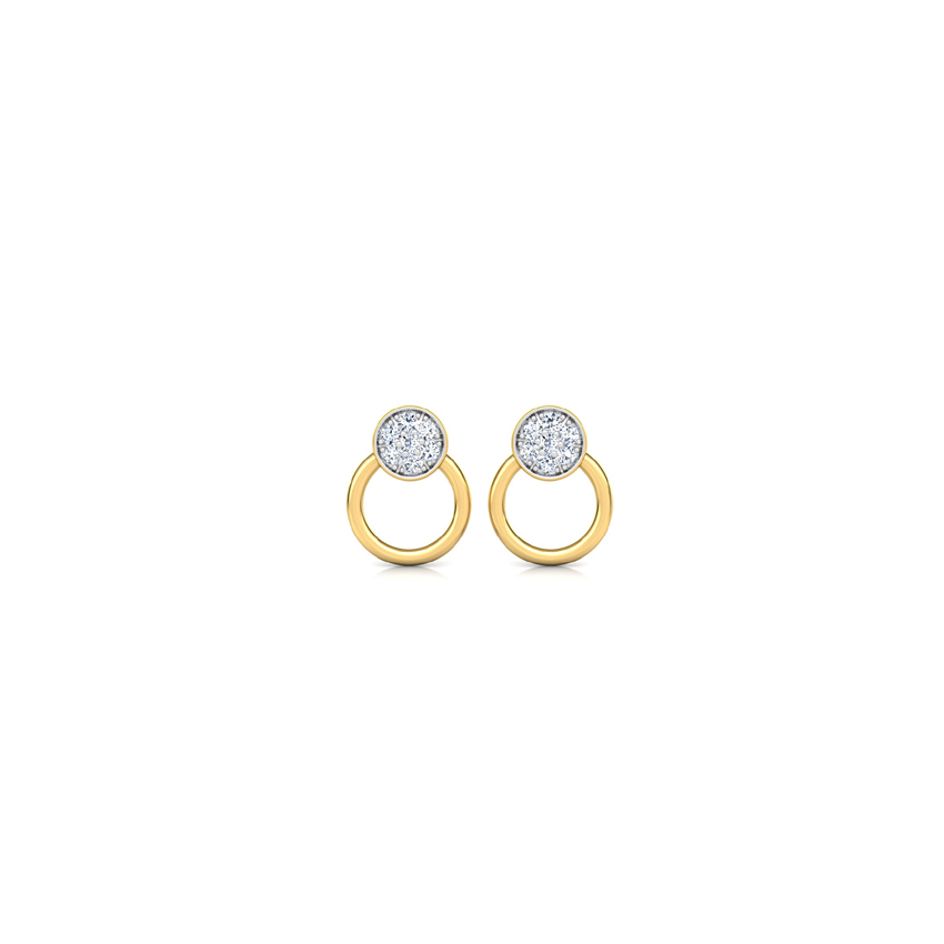 Circlet Diamond Stud Earrings Circlet Diamond Stud Earrings
