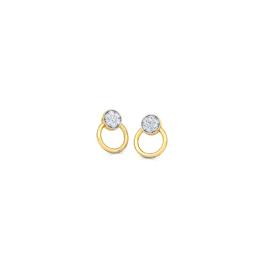 Circlet Diamond Stud Earrings Circlet Diamond Stud Earrings