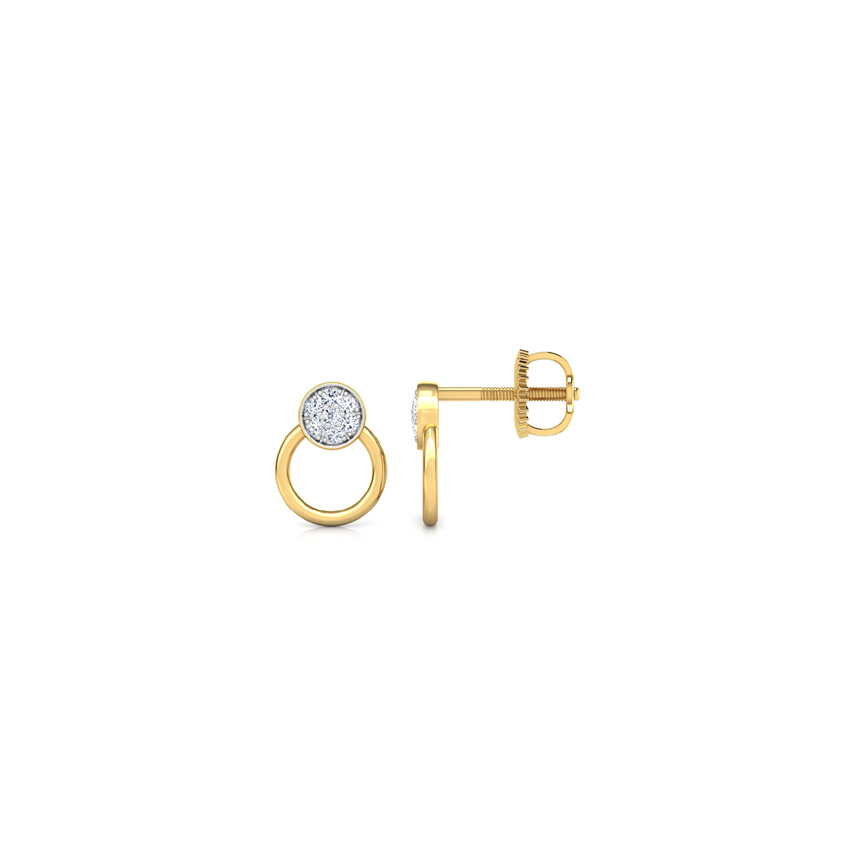 Circlet Diamond Stud Earrings Circlet Diamond Stud Earrings