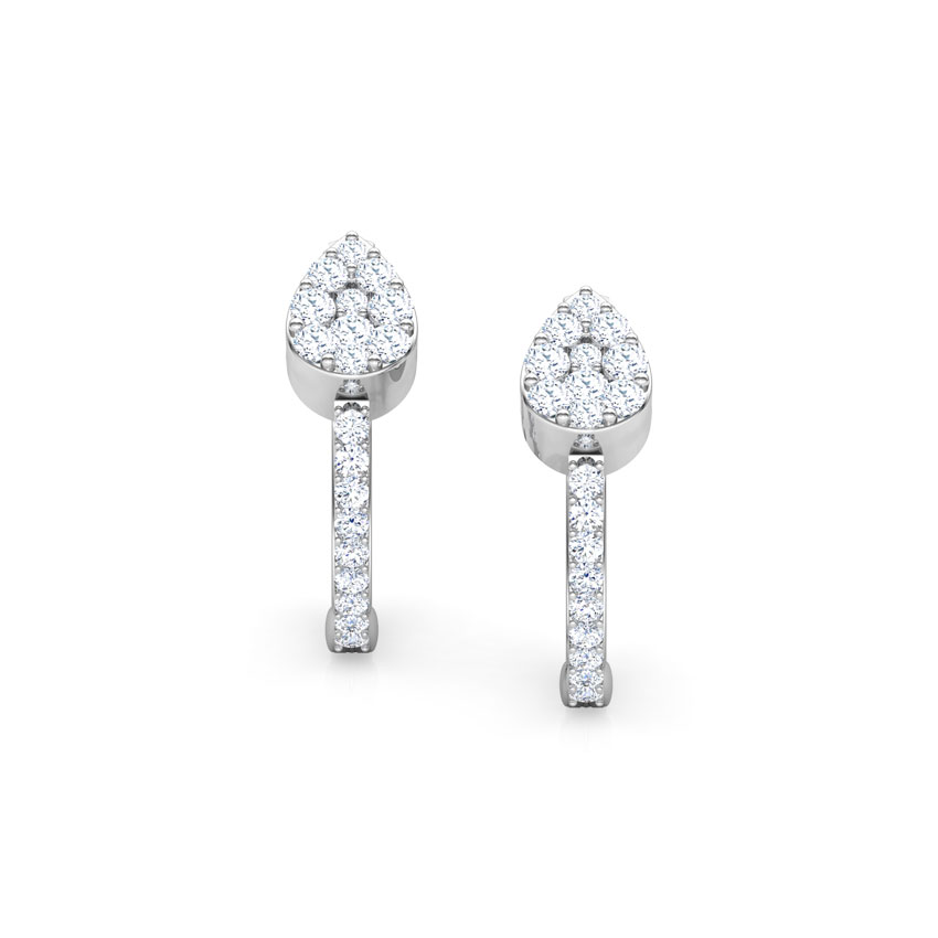 Petite Pear Hoop Earrings