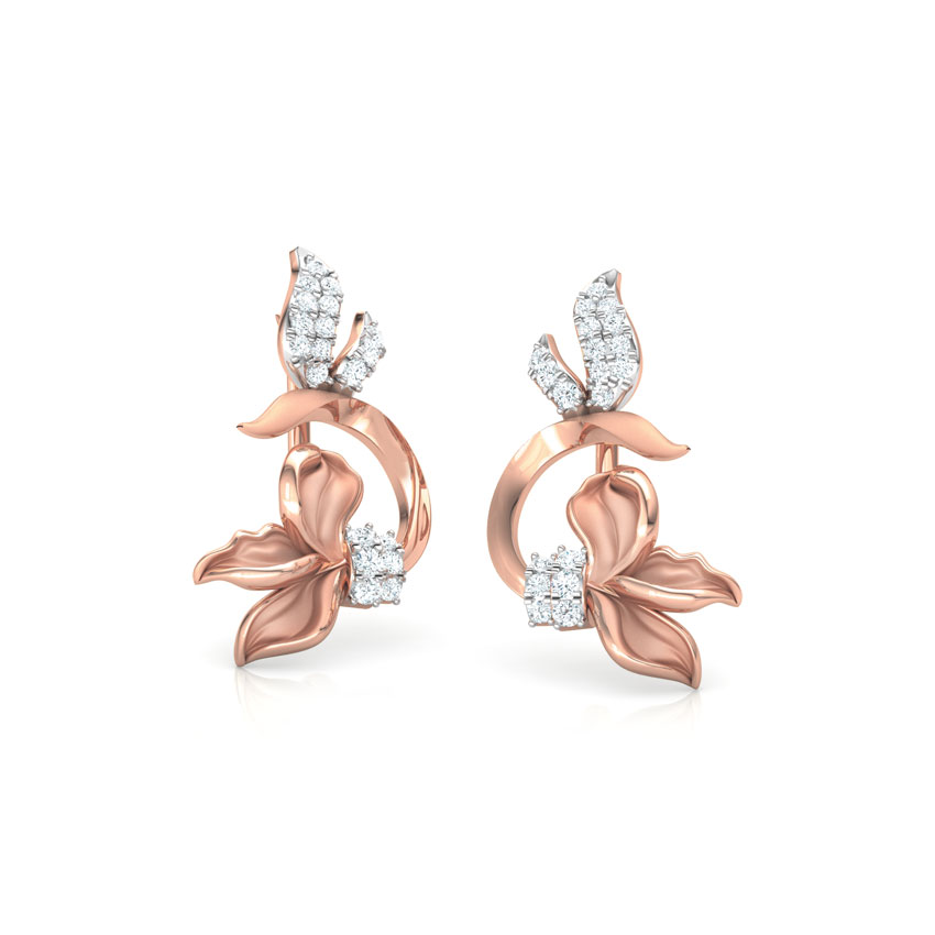 Snowdrop Floret Diamond Ear Cuffs