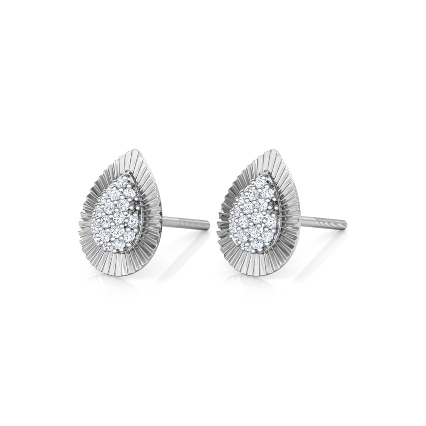Pear Cluster Stud Earrings