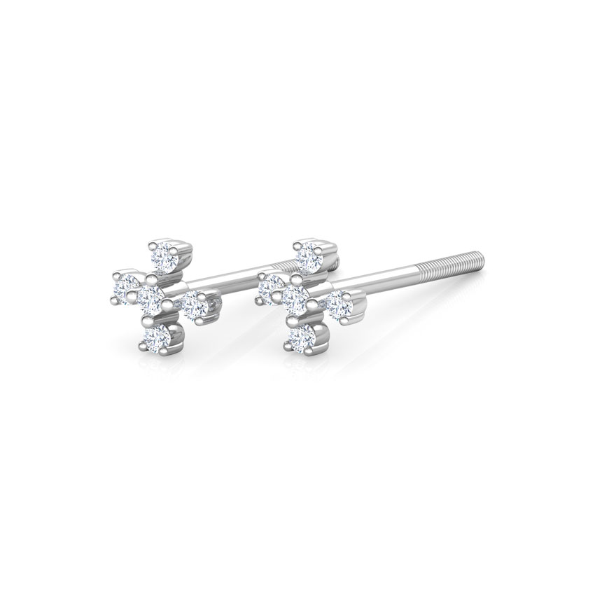 Snowflakes Kids' Diamond Earrings