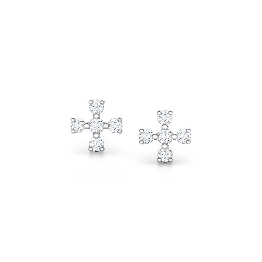 Snowflakes Kids' Diamond Earrings