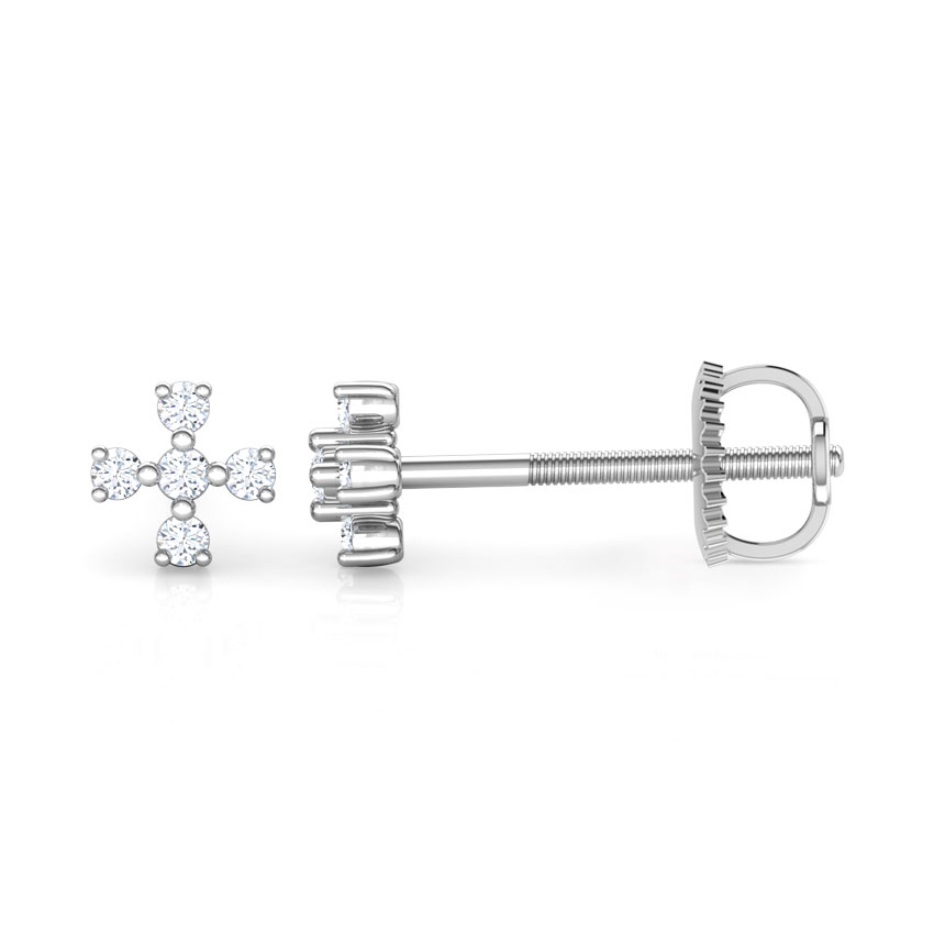 Snowflakes Kids' Diamond Earrings