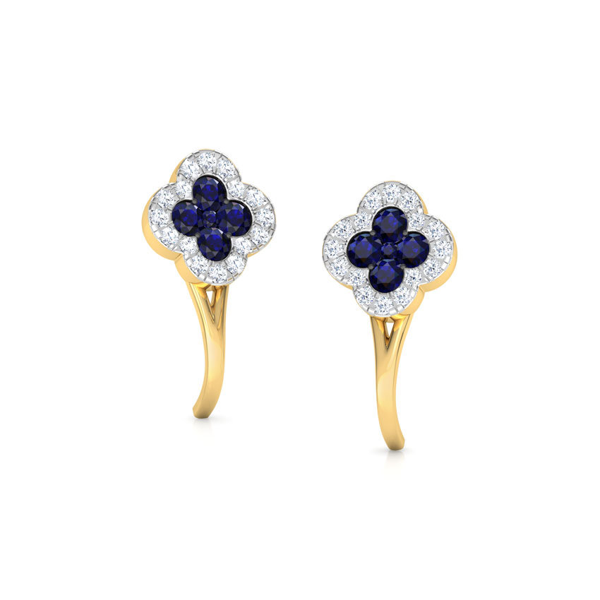 Sapphire Floret Stud Earrings