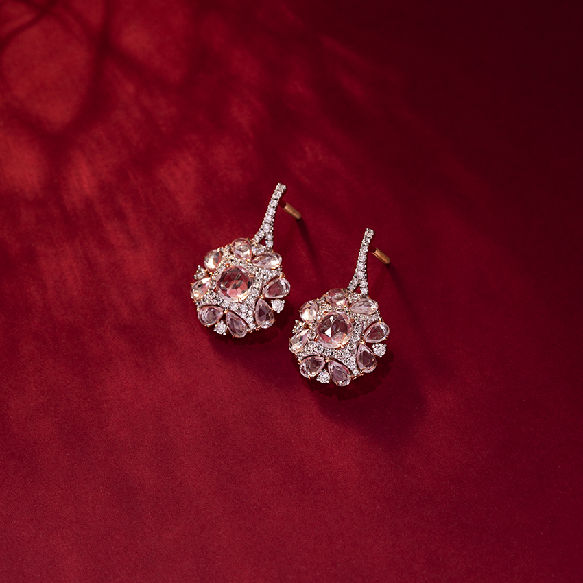 Yasmin Floret Gemstone Drop Earrings