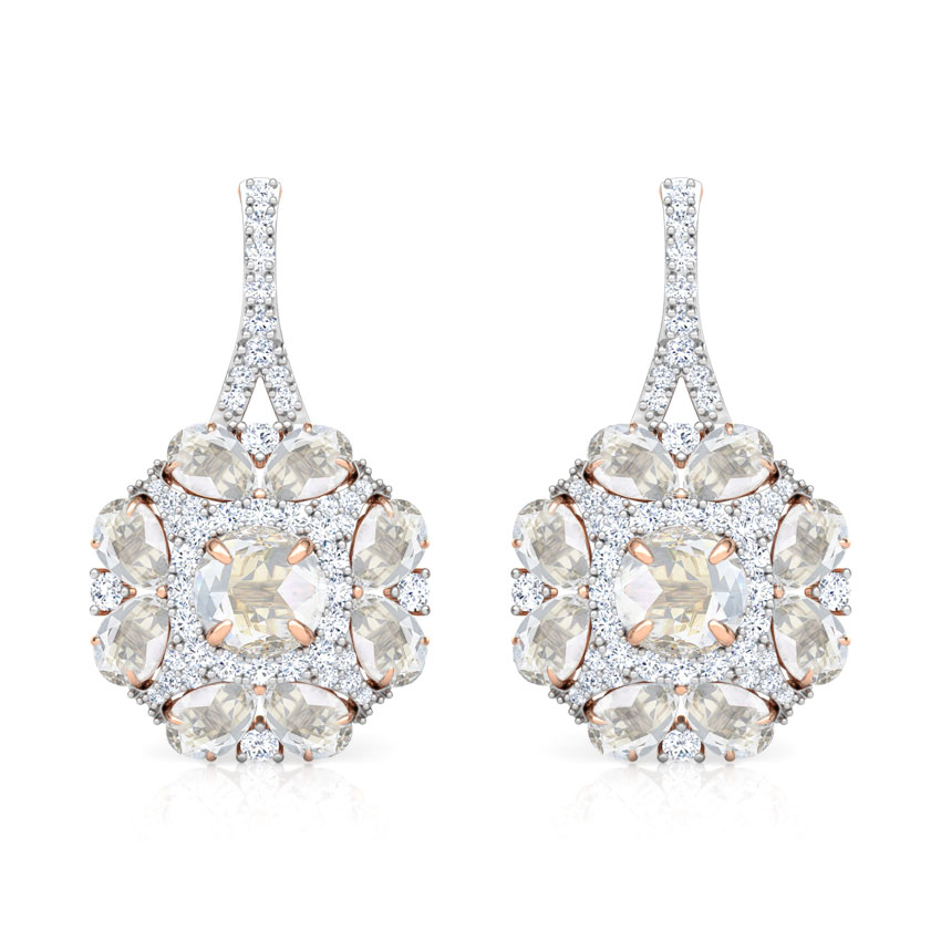 Yasmin Floret Gemstone Drop Earrings