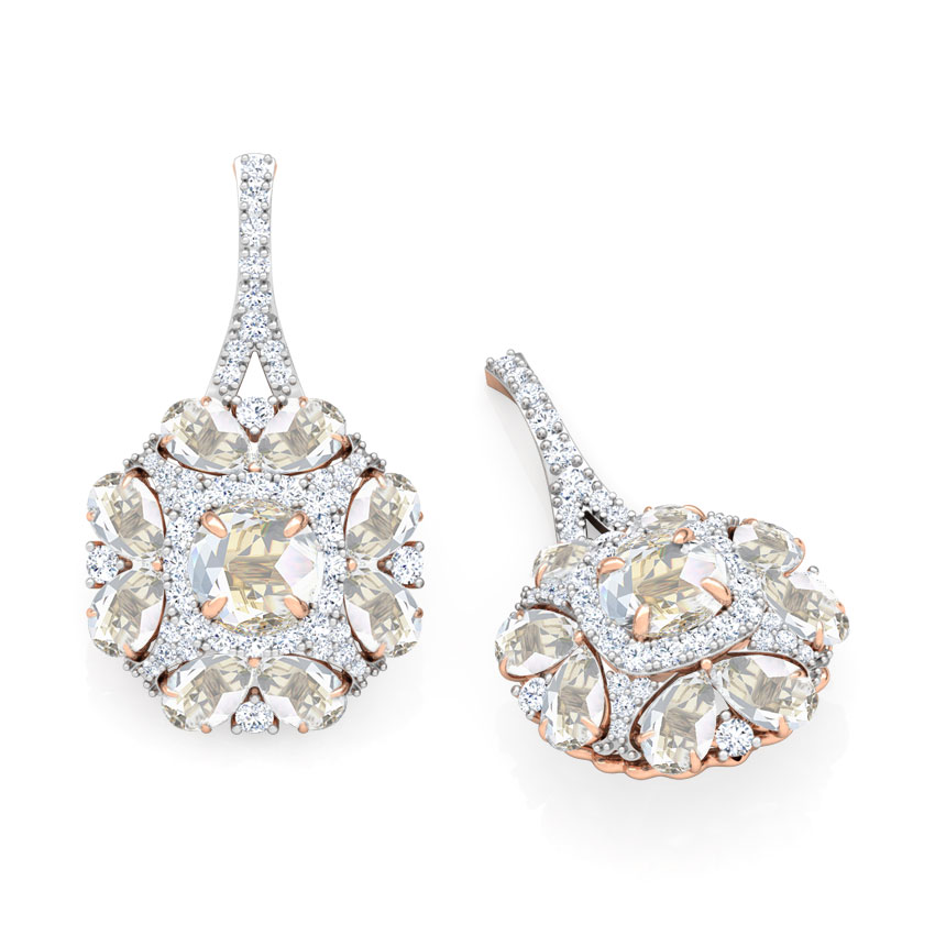 Yasmin Floret Gemstone Drop Earrings