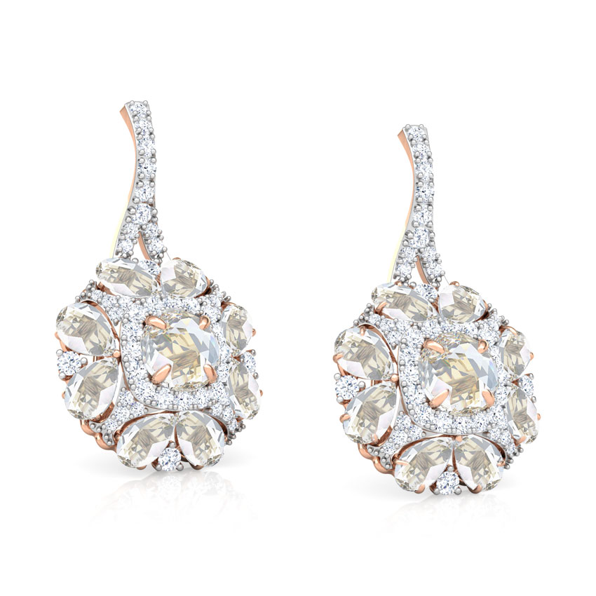 Yasmin Floret Gemstone Drop Earrings