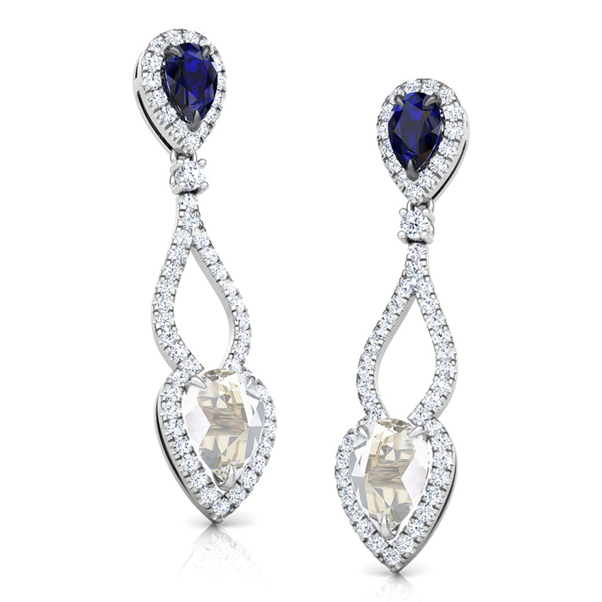 Amara Floret Gemstone Drop Earrings